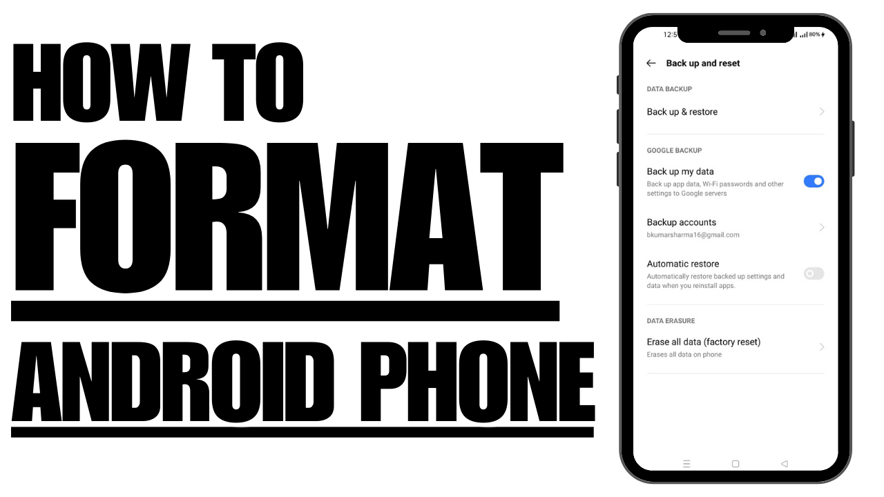 How to format realme7 mobile Phone